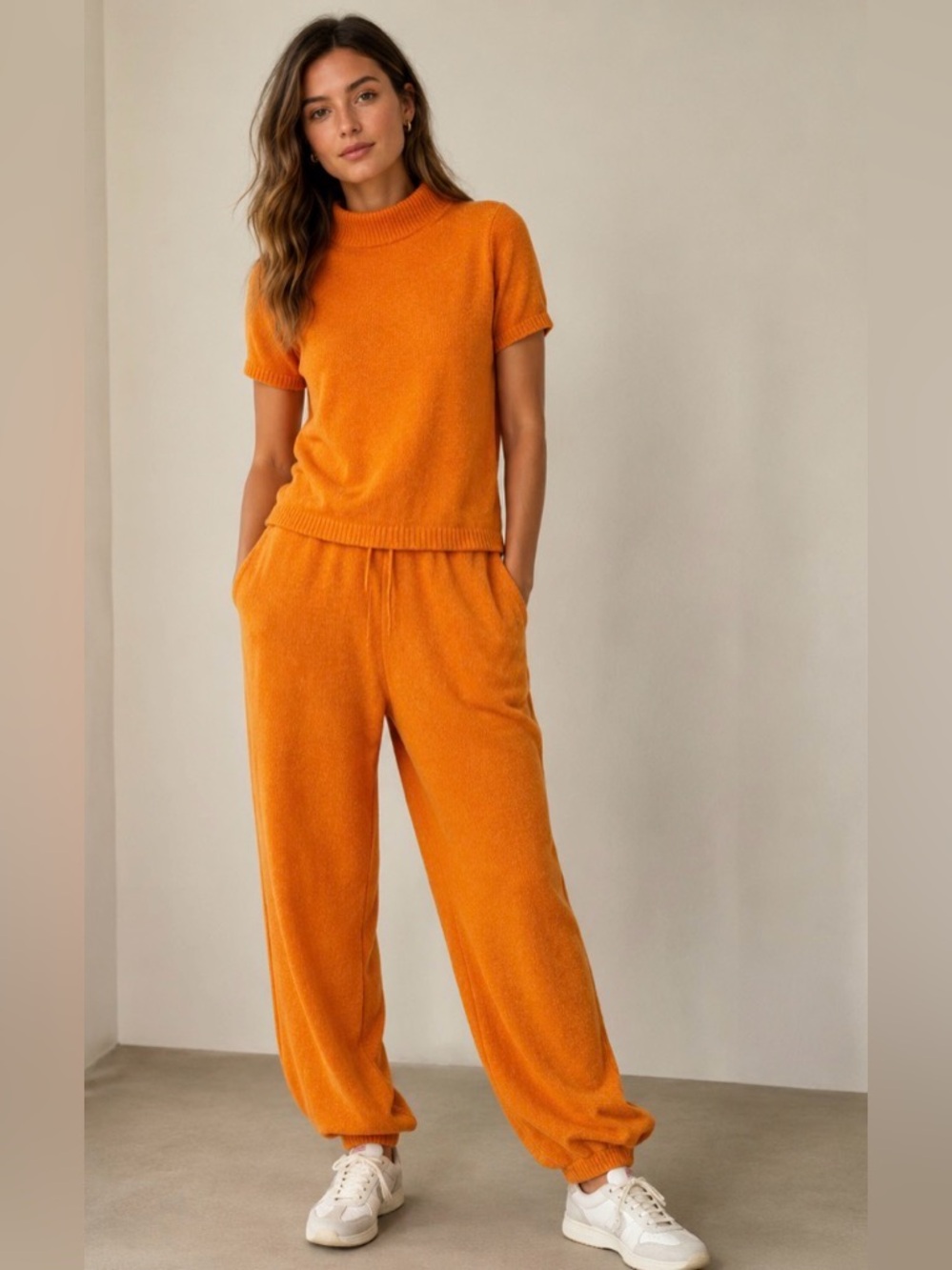 Suzi Kondi Burnt Orange Cashmere Set